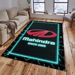 Mahindra Rug, All Over Print Carpet For Mahindra Lovers CAR15003142519 - Cyan