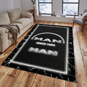 Man Truck Rug, All Over Print Carpet For Man Truck Lovers CAR15003142520 - Grey
