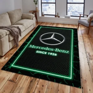 Mercedes Benz Rug, All Over Print Carpet For Mercedes Benz Lovers CAR15003142521 - Green