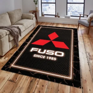 Mitsubishi Fuso Rug, All Over Print Carpet For Mitsubishi Fuso Lovers CAR15003142522 - Brown