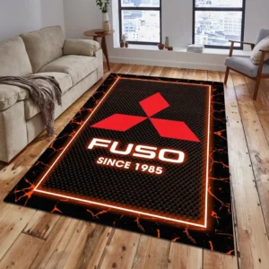 Mitsubishi Fuso Rug, All Over Print Carpet For Mitsubishi Fuso Lovers CAR15003142522 - Orange