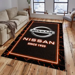 Nissan Rug, All Over Print Carpet For Nissan Lovers CAR15003142524 - Orange