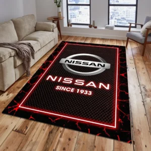 Nissan Rug, All Over Print Carpet For Nissan Lovers CAR15003142524 - Red