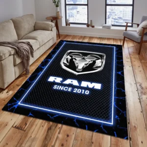 Ram Truck Rug, All Over Print Carpet For Ram Truck Lovers CAR15003142528 - Blue