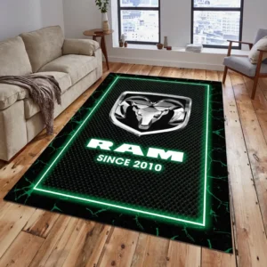 Ram Truck Rug, All Over Print Carpet For Ram Truck Lovers CAR15003142528 - Green