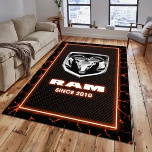 Ram Truck Rug, All Over Print Carpet For Ram Truck Lovers CAR15003142528 - Orange