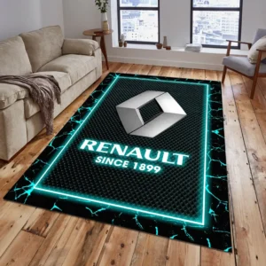 Renault Rug, All Over Print Carpet For Renault Lovers CAR15003142529 - Cyan