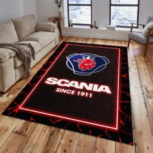 Scania Rug, All Over Print Carpet For Scania Lovers CAR15003142530 - Red