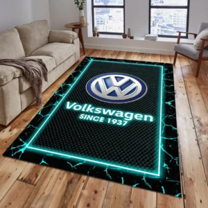 Volkswagen Rug, All Over Print Carpet For Volkswagen Lovers CAR15003142534 - Cyan