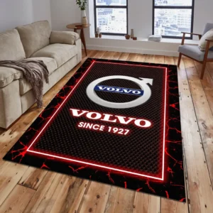 Volvo Rug, All Over Print Carpet For Volvo Lovers CAR15003142535 - Red