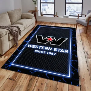 Western Star Rug, All Over Print Carpet For Western Star Lovers CAR15003142536 - Blue