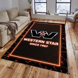 Western Star Rug, All Over Print Carpet For Western Star Lovers CAR15003142536 - Orange
