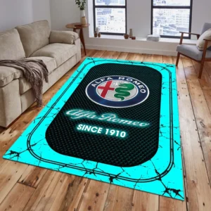 Alfa Romeo Rug, All Over Print Carpet For Alfa Romeo Lovers CAR15203142500 - Cyan