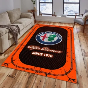 Alfa Romeo Rug, All Over Print Carpet For Alfa Romeo Lovers CAR15203142500 - Orange