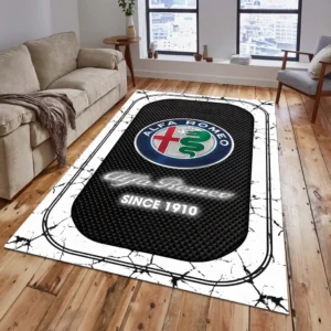 Alfa Romeo Rug, All Over Print Carpet For Alfa Romeo Lovers CAR15203142500 - White
