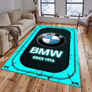 BMW Car Rug, All Over Print Carpet For BMW Car Lovers CAR15203142504 - Cyan
