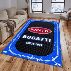 Bugatti Rug, All Over Print Carpet For Bugatti Lovers CAR15203142507 - Blue