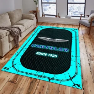 Chrysler Rug, All Over Print Carpet For Chrysler Lovers CAR15203142513 - Cyan
