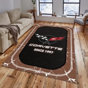 Corvette C5 Rug, All Over Print Carpet For Corvette C5 Lovers CAR15203142515 - Brown