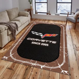 Corvette C6 Rug, All Over Print Carpet For Corvette C6 Lovers CAR15203142516 - Brown