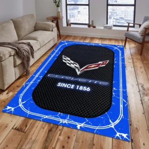 Corvette C7 Rug, All Over Print Carpet For Corvette C7 Lovers CAR15203142517 - Blue