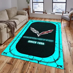 Corvette C7 Rug, All Over Print Carpet For Corvette C7 Lovers CAR15203142517 - Cyan