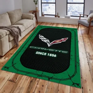 Corvette C7 Rug, All Over Print Carpet For Corvette C7 Lovers CAR15203142517 - Green