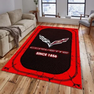 Corvette C7 Rug, All Over Print Carpet For Corvette C7 Lovers CAR15203142517 - Red