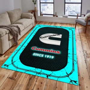 Cummins Rug, All Over Print Carpet For Cummins Lovers CAR15203142518 - Cyan