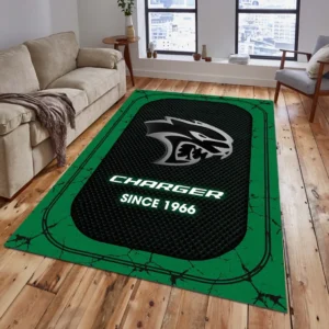 Dodge Charger Rug, All Over Print Carpet For Dodge Charger Lovers CAR15203142522 - Green