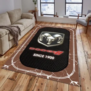 Dodge Rug, All Over Print Carpet For Dodge Lovers CAR15203142523 - Brown