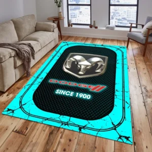 Dodge Rug, All Over Print Carpet For Dodge Lovers CAR15203142523 - Cyan