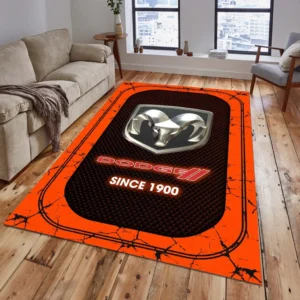 Dodge Rug, All Over Print Carpet For Dodge Lovers CAR15203142523 - Orange