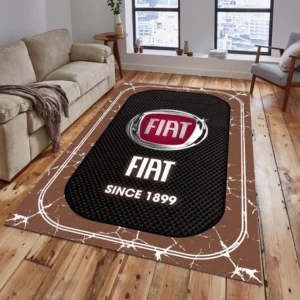 Fiat Rug, All Over Print Carpet For Fiat Lovers CAR15203142525 - Brown
