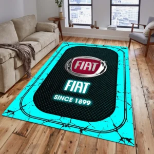 Fiat Rug, All Over Print Carpet For Fiat Lovers CAR15203142525 - Cyan