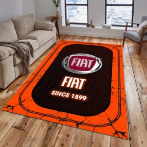 Fiat Rug, All Over Print Carpet For Fiat Lovers CAR15203142525 - Orange
