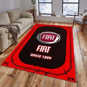 Fiat Rug, All Over Print Carpet For Fiat Lovers CAR15203142525 - Red