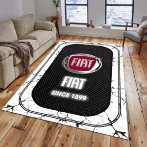 Fiat Rug, All Over Print Carpet For Fiat Lovers CAR15203142525 - White