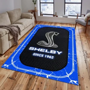 Ford Shelby Rug, All Over Print Carpet For Ford Shelby Lovers CAR15203142527 - Blue