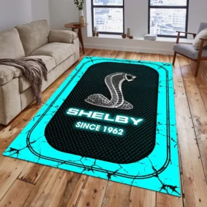Ford Shelby Rug, All Over Print Carpet For Ford Shelby Lovers CAR15203142527 - Cyan
