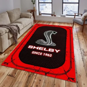 Ford Shelby Rug, All Over Print Carpet For Ford Shelby Lovers CAR15203142527 - Red