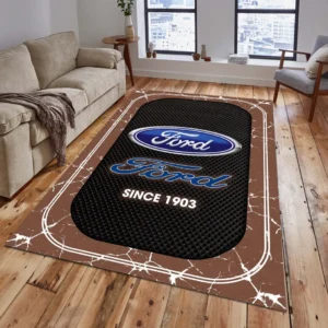 Ford Rug, All Over Print Carpet For Ford Lovers CAR15203142528 - Brown
