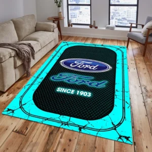 Ford Rug, All Over Print Carpet For Ford Lovers CAR15203142528 - Cyan
