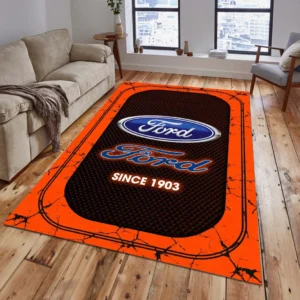 Ford Rug, All Over Print Carpet For Ford Lovers CAR15203142528 - Orange
