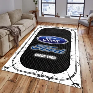 Ford Rug, All Over Print Carpet For Ford Lovers CAR15203142528 - White