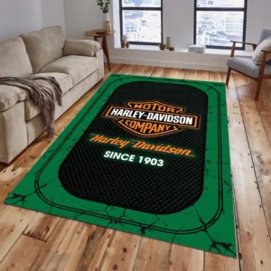 Harley-Davidson Rug, All Over Print Carpet For Harley-Davidson Lovers CAR15203142530 - Green