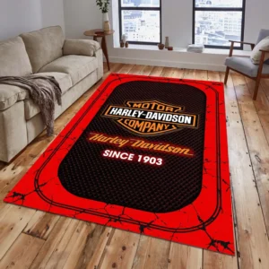 Harley-Davidson Rug, All Over Print Carpet For Harley-Davidson Lovers CAR15203142530 - Red
