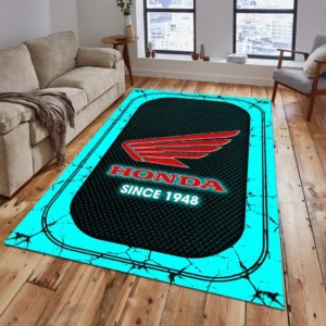 Honda Motorcycle Rug, All Over Print Carpet For Honda Motorcycle Lovers CAR15203142531 - Cyan
