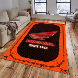 Honda Motorcycle Rug, All Over Print Carpet For Honda Motorcycle Lovers CAR15203142531 - Orange