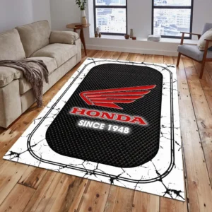 Honda Motorcycle Rug, All Over Print Carpet For Honda Motorcycle Lovers CAR15203142531 - White